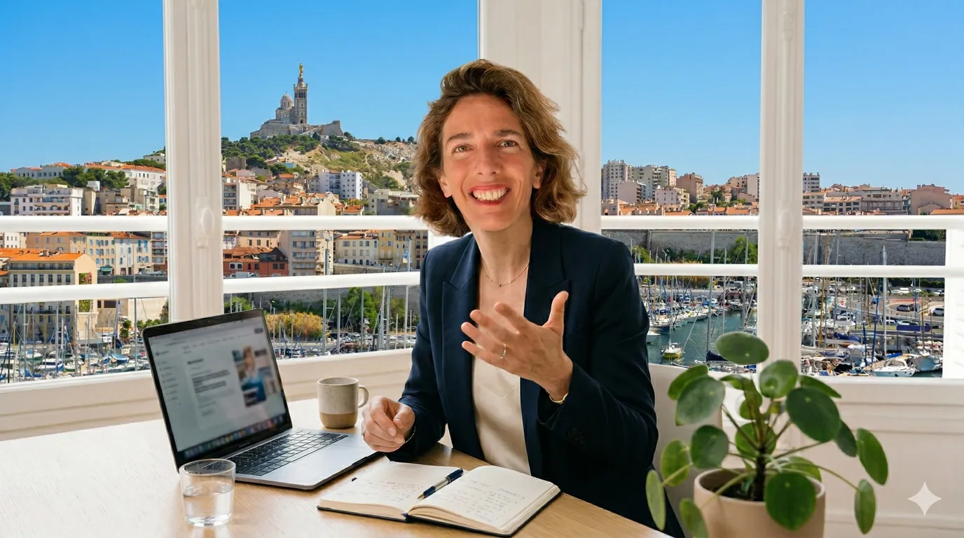 Marie Riondel, directrice et consultante en communication à temps partagé à Marseille